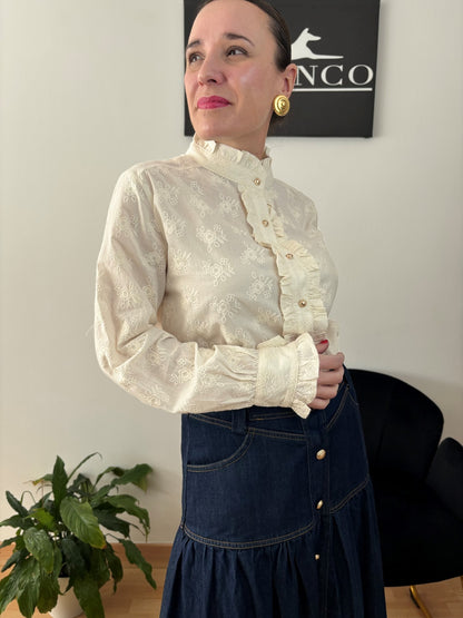 camisa mujer romántica