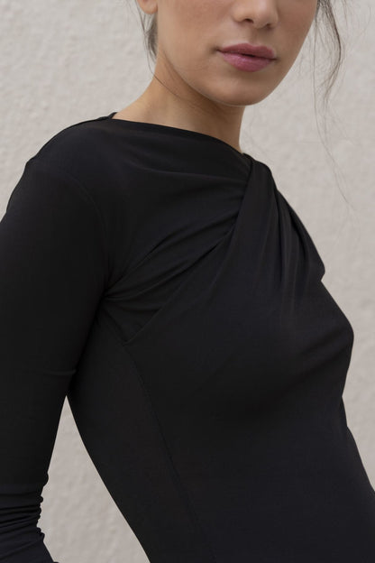 Body Drapeado verde oliva - PODENCO