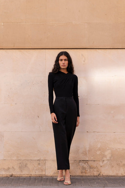 Body Drapeado verde oliva - PODENCO