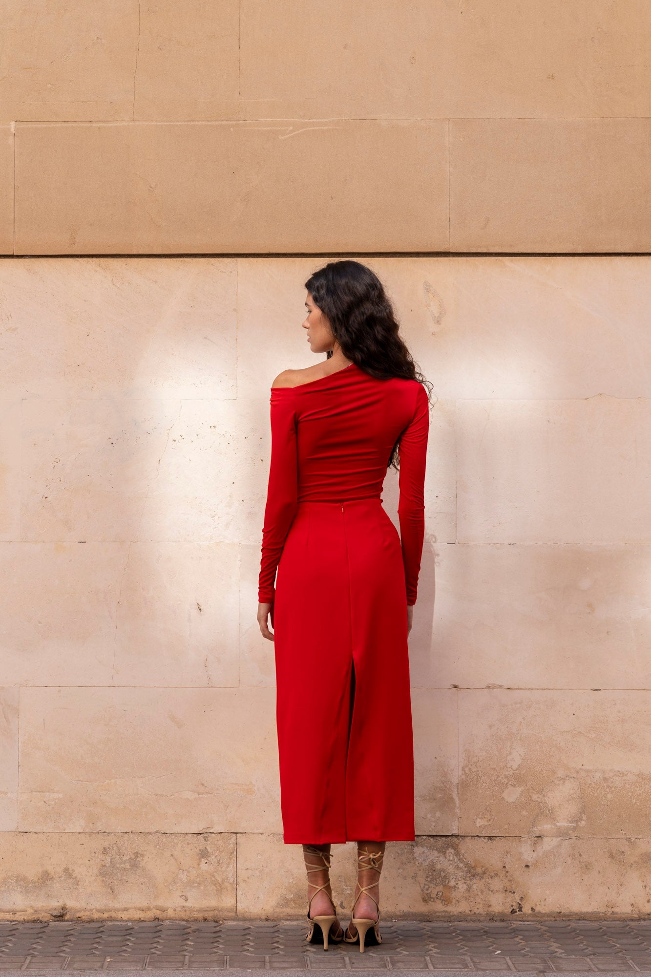 Falda midi con aberturas - PODENCO