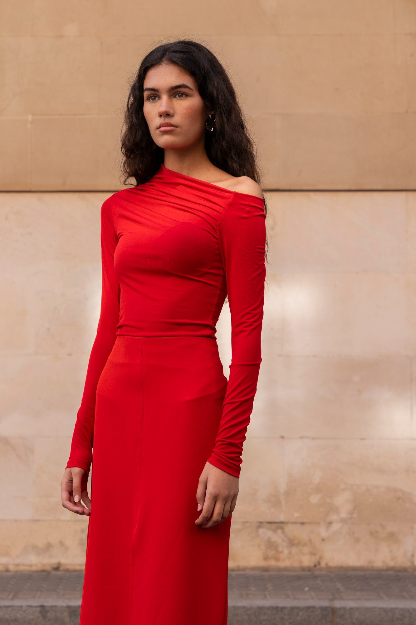 Falda midi con aberturas - PODENCO