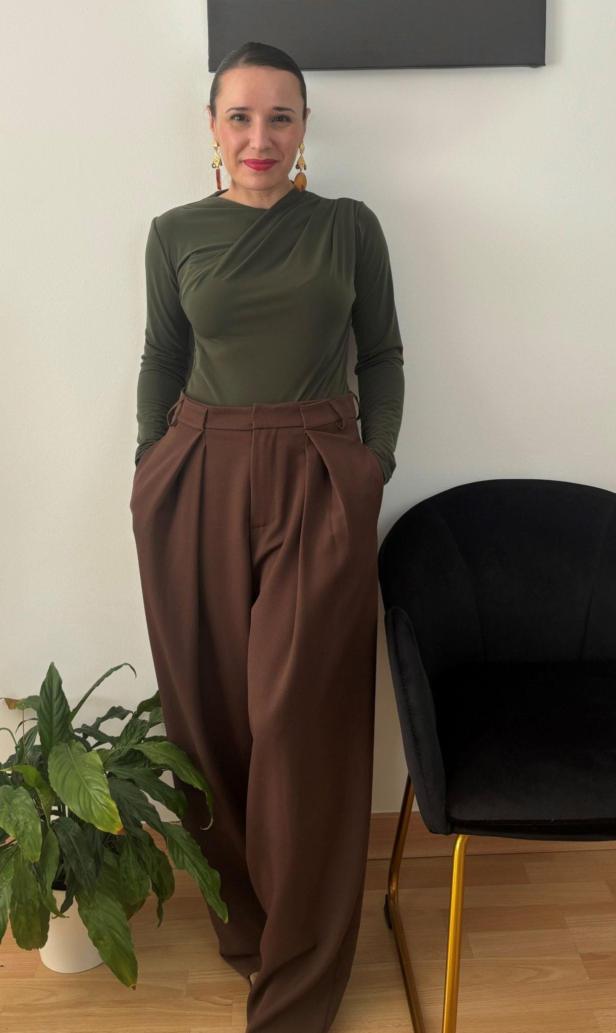 Pantalón sastre marrón - PODENCO