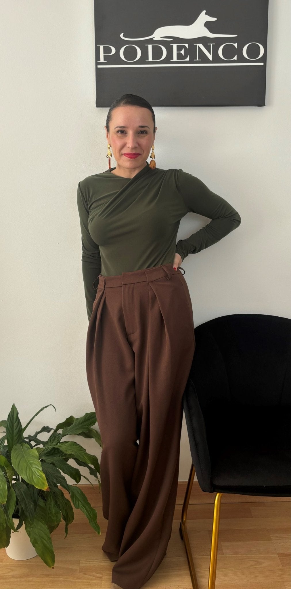 Pantalón sastre marrón - PODENCO