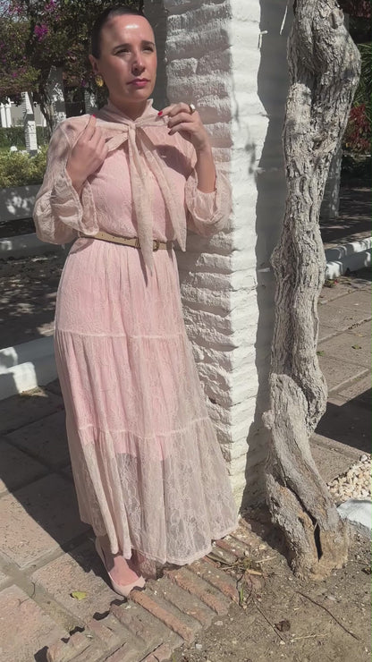 vestido encaje mujer